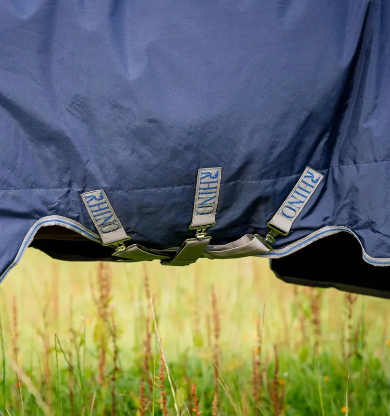 Horseware Rhino Plus with Vari-Layer Turnout Heavy 450g - Navy-1