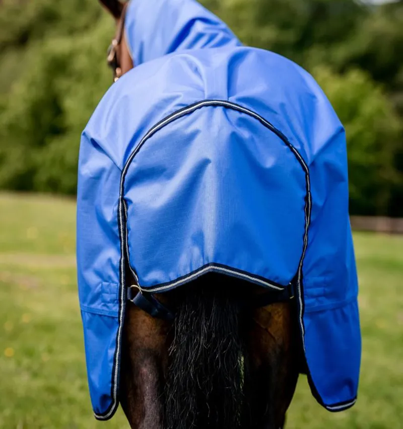 Horseware Amigo Hero 600D with Ripstop 0g Turnout- Blue/Navy/Grey-3