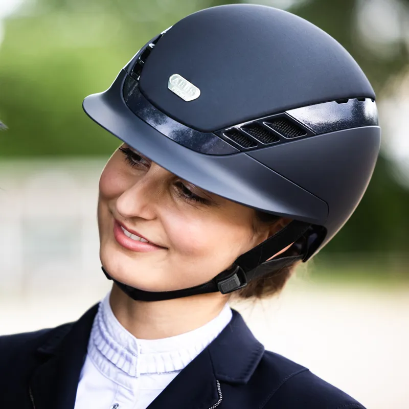 Pikeur Abus  Airluxe Supreme Riding Hat Midnight blue Glitter
