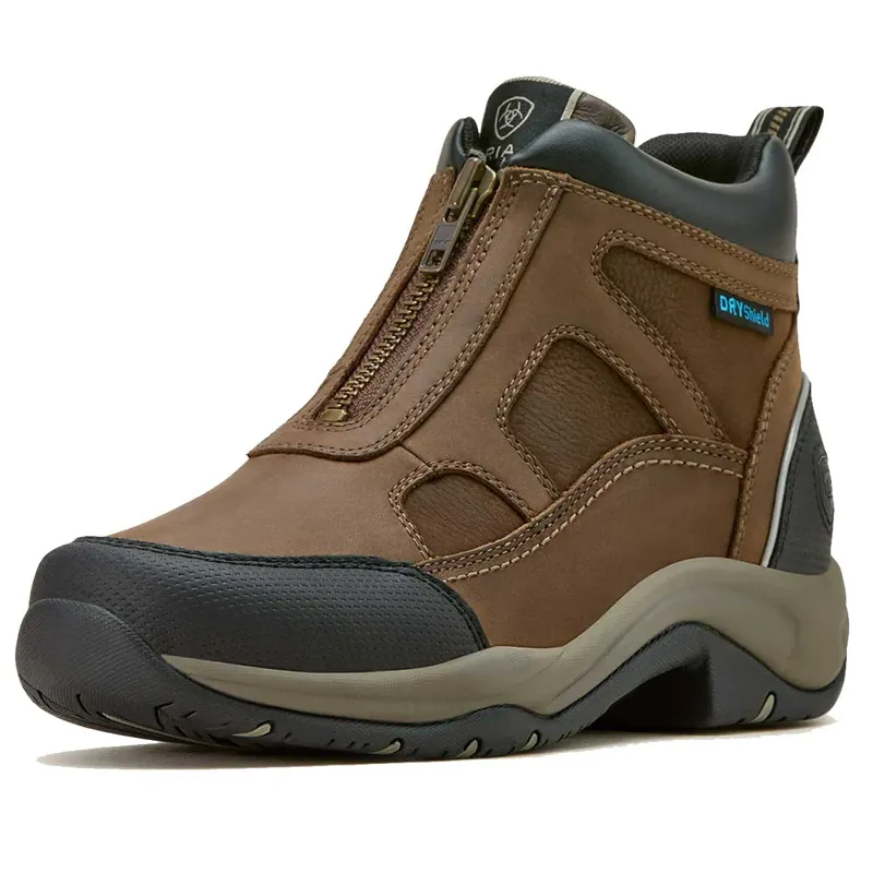 Ariat Womens Terrain Zip H20 Boot - Palm Brown