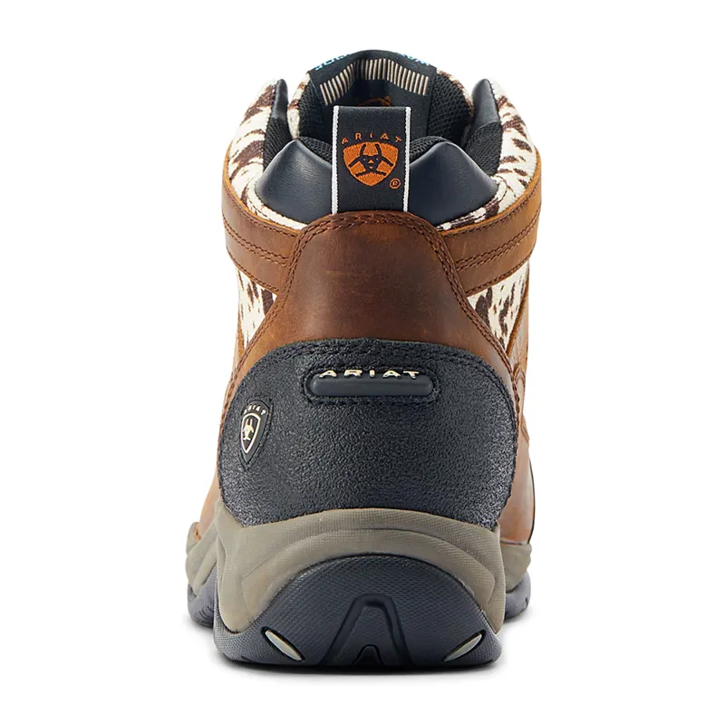 Ariat Terrain H20 Ladies Boots - Brown/Speckled Cow Print-1