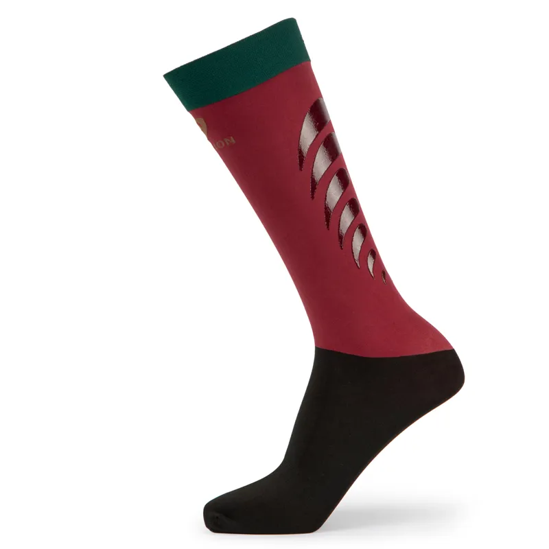 Aubrion Sudbury Performance Ladies Tall Riding Socks Wine