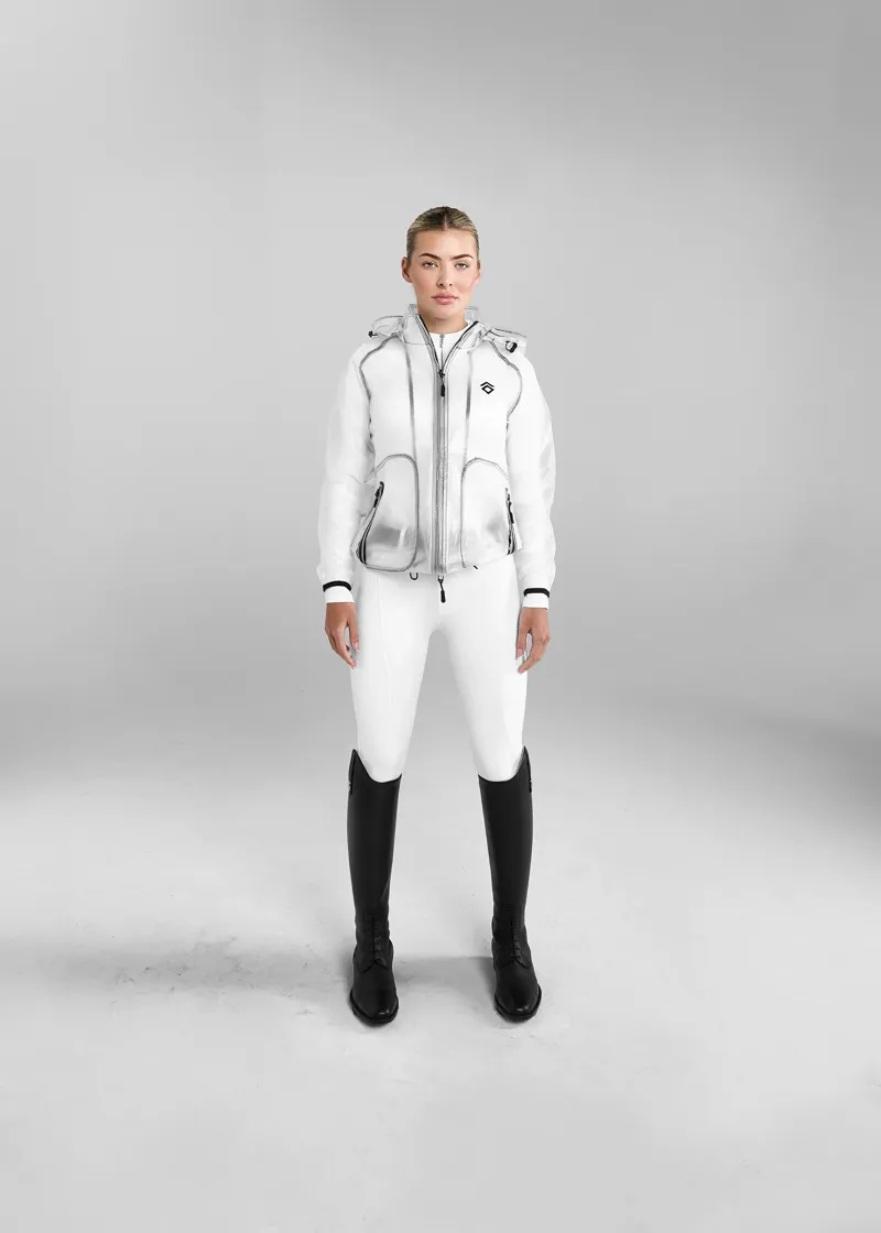 Aztec Diamond Clear Rain Jacket White-2