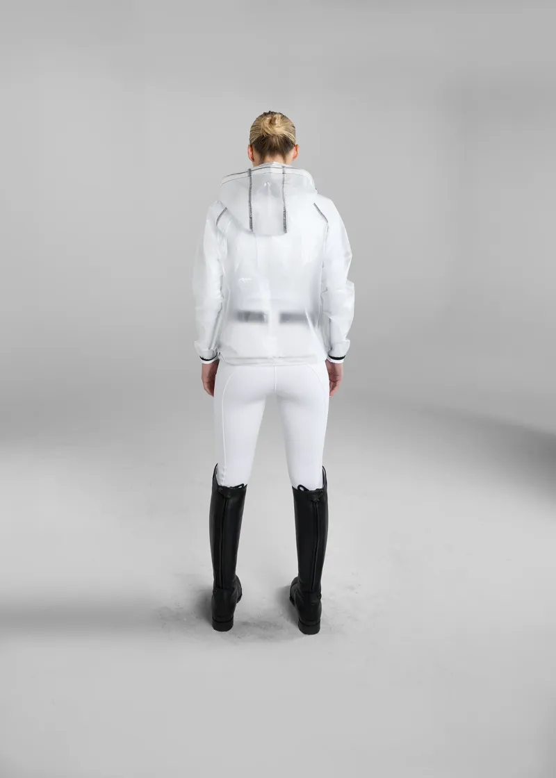 Aztec Diamond Clear Rain Jacket White-3