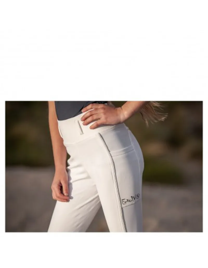 BR Elke Legging Childs White Full Grip-1