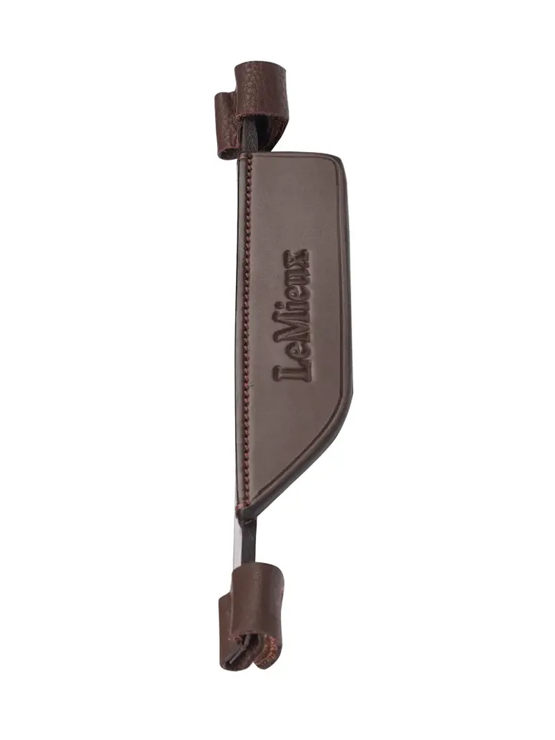 LeMieux Leather Bridle Blinkers - Havana-1