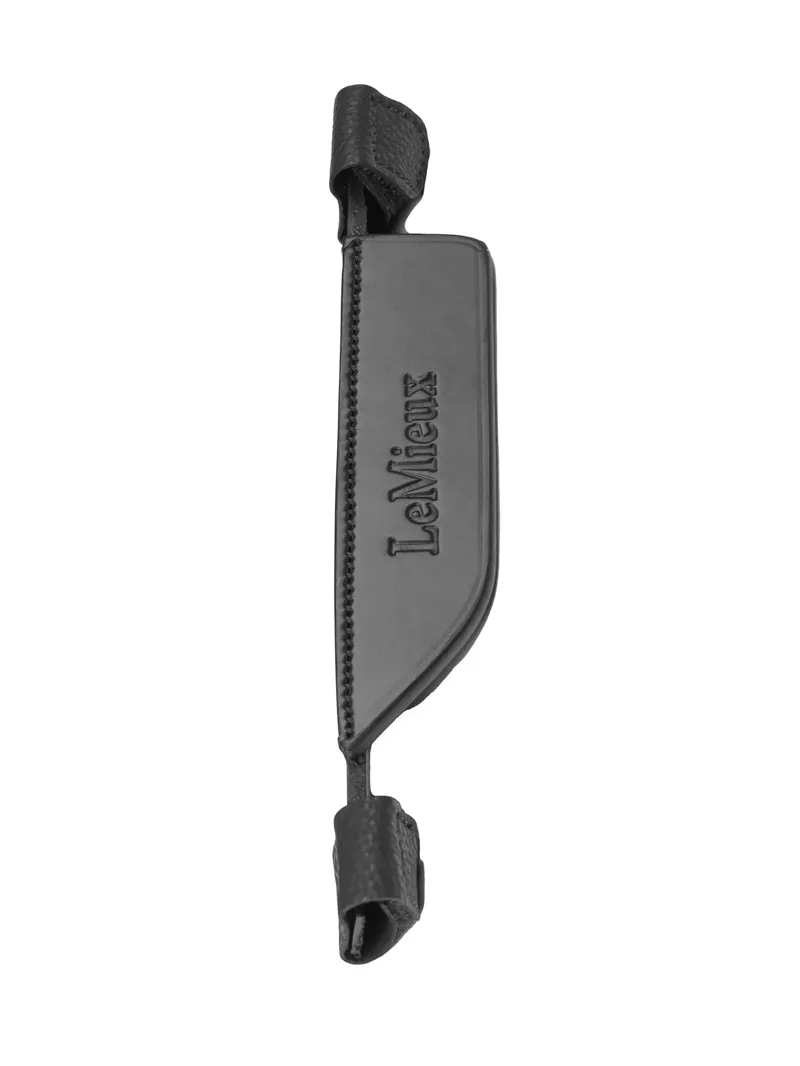 LeMieux Leather Bridle Blinkers - Black-1