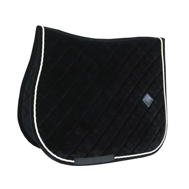Kentucky Horsewear Corduroy Saddle Pad SJ Black-1