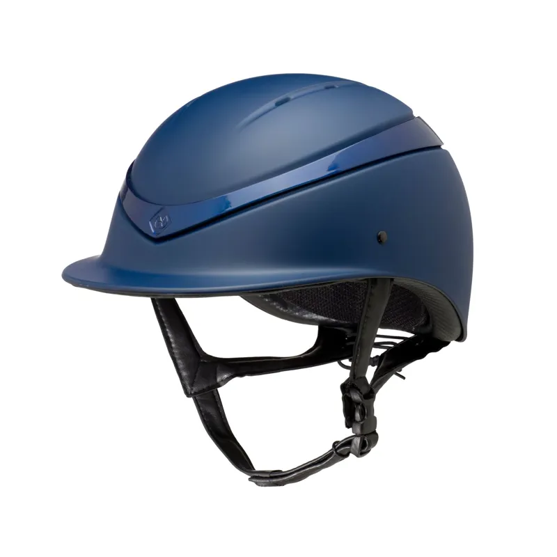 Charles Owen Luna Riding Hat Navy matt gloss