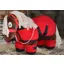Crafty Ponies Rug Set Red