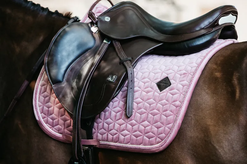 Kentucky Horsewear Saddle Pad Velvet SJ Old Rose-1