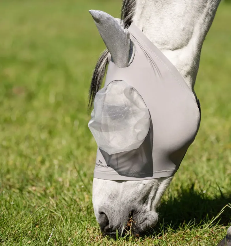 Horseware Defense Fly Mask - Silver-3