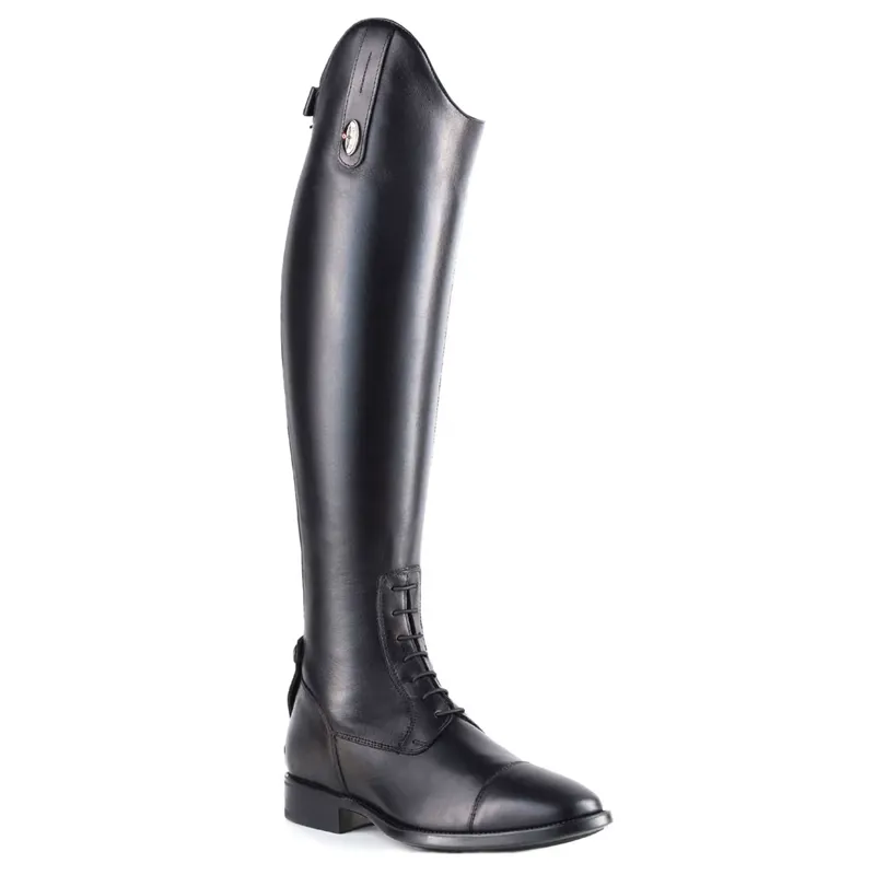 DeNiro Amabile Laced Tall Riding Boots Smooth Black