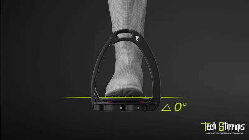 Tech Stirrups Venice Safety Young Rider Silver/Blue-7