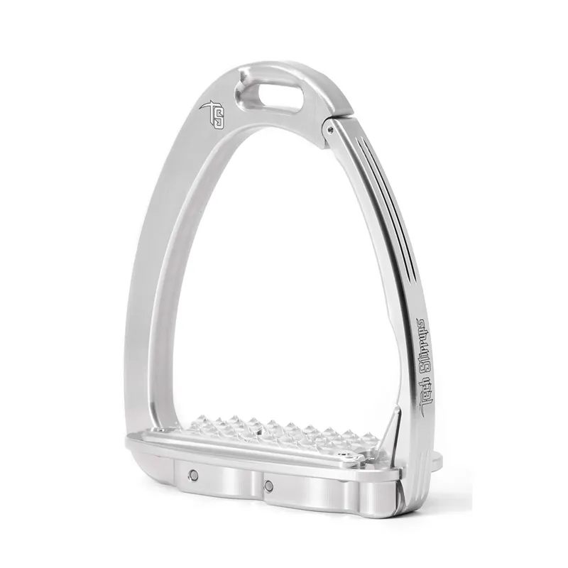 Tech Stirrups Venice Safety Dressage Sloped Silver/Silver