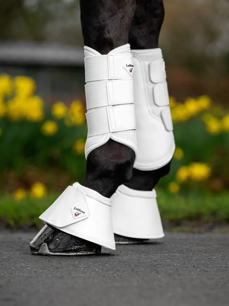 LeMieux Mesh Brushing Boot White-1