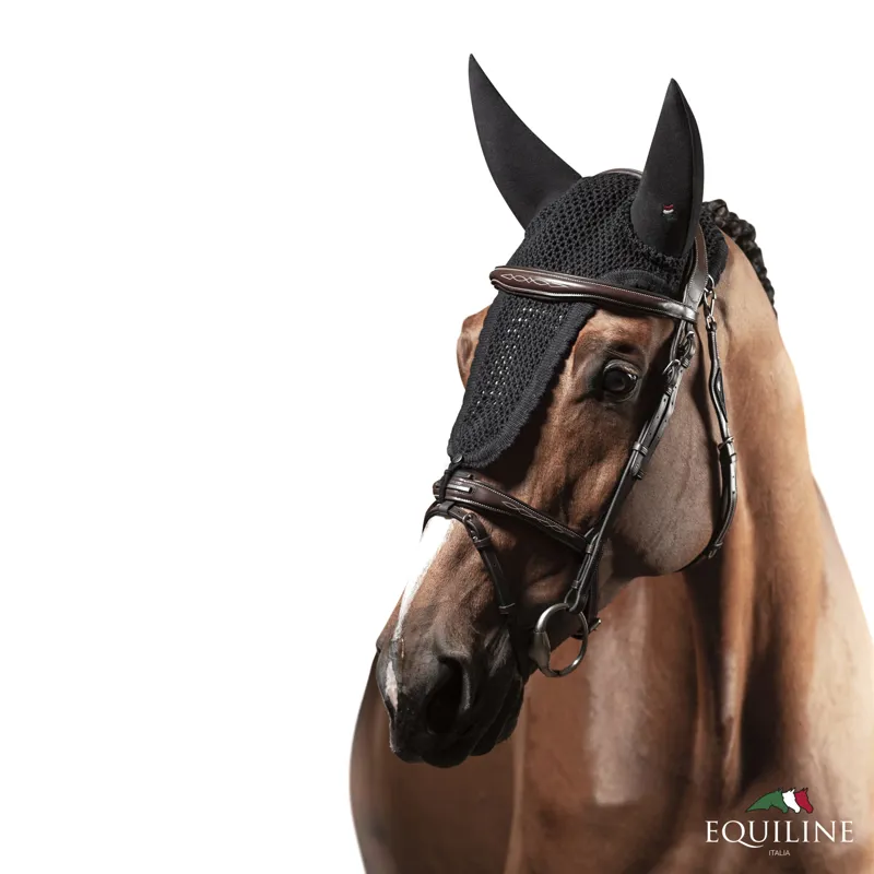 Equiline Ruben Soundless Ear Net Black-1