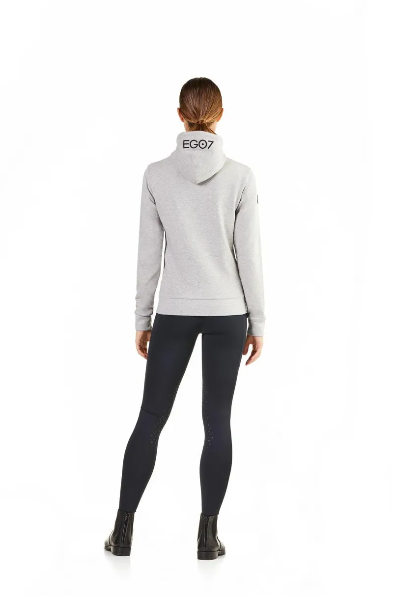 EGO7EGO7 Zerowet Sweatshirt Zip and Hood Ladies - Grey Melange	-1