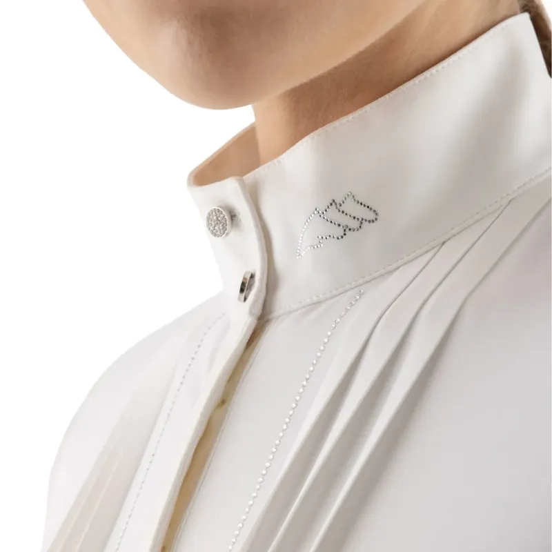 Equiline Eqgelsa Womens Long Sleeve Competition Shirt - White-2