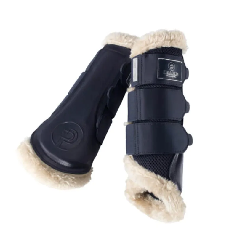 Eskadron Platinum Edition Mesh Faux Fur Soft Tendon Boots Navy