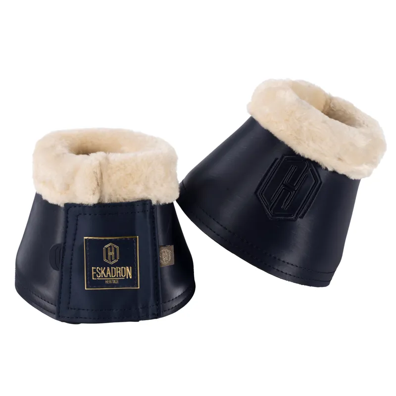 Eskadron Heritage Softslate Faux Fur Overreach Boots Navy