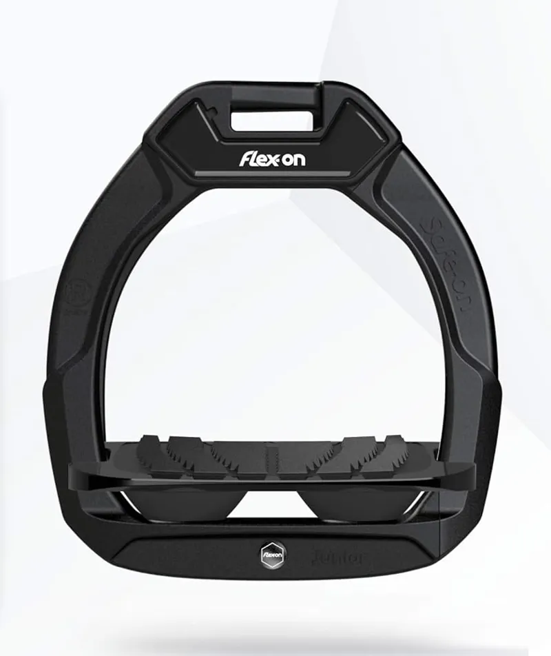 Flex-On Safe On Junior Safety Stirrup Black/Black/Black 