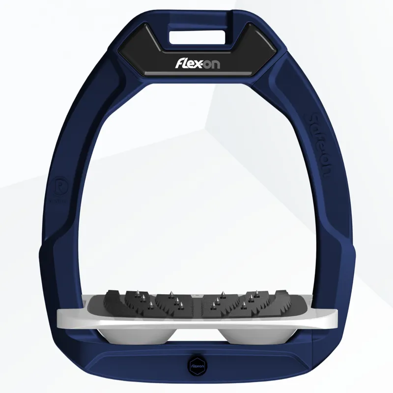 Flex-On Safe on Safety Stirrup Navy/Grey/Grey