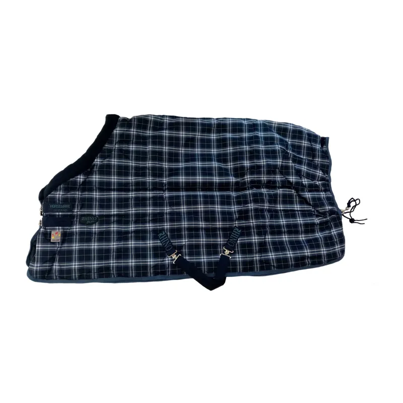 Horseware Rhino Original Medium Vari-layer Stable Navy Check/ Indigo-2