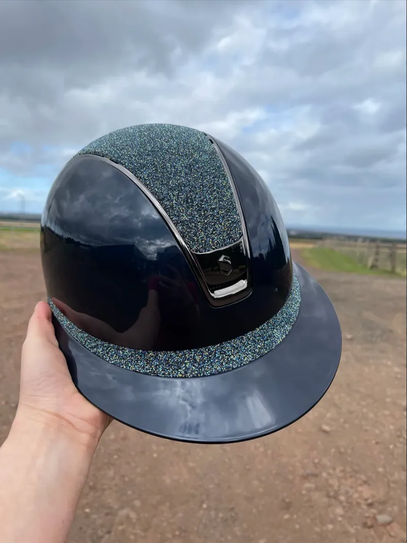 Samshield MissShield Glossy Blue Ocean Depth Crystal Fabric Top and Band