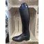 DeNiro Salentino/02 Riding Boot Laced Quick Black Leather Ice Navy Top 