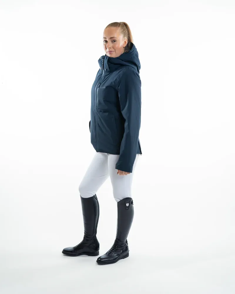 Equidry Iris Warm Waterproof Riding Jacket - Navy-11