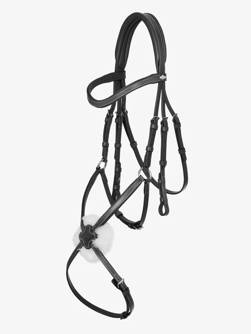 LeMieux Arika Grackle Bridle Black/Silver-2