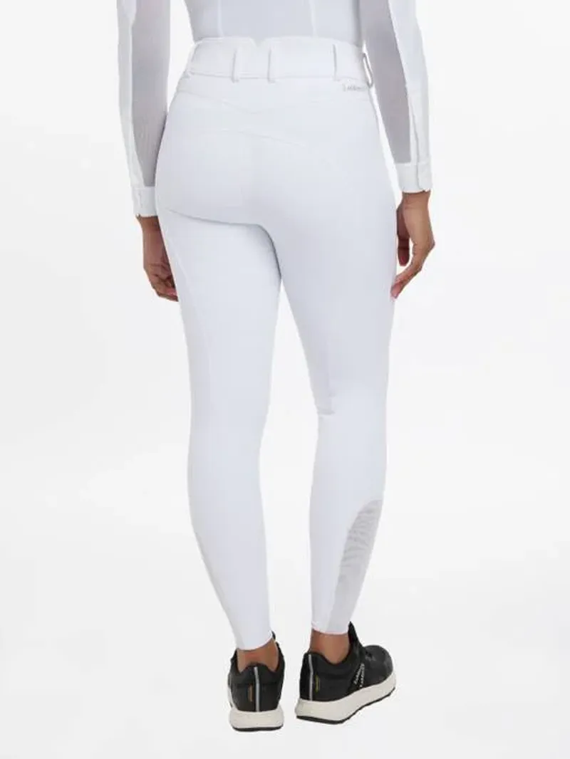 LeMieux Victoria Riding Breech Silicone Seat White-3