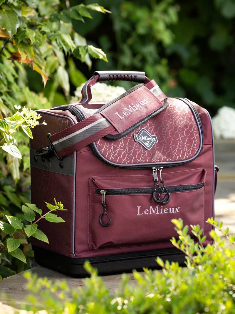 LeMieux Elite Pro Grooming Bag Burgundy-1