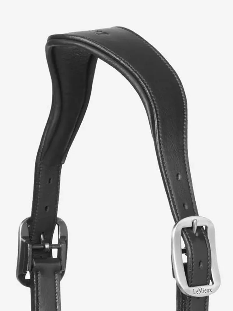 LeMieux Leather Crystal Headcollar Black-1