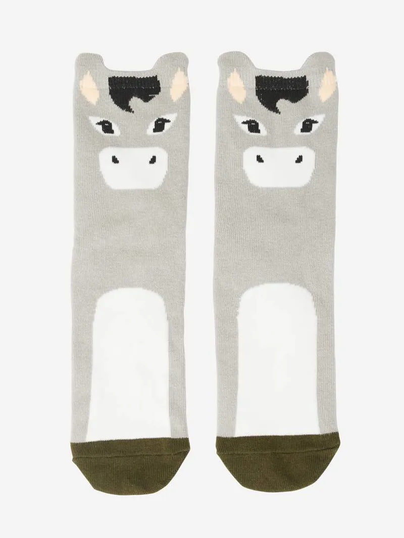LeMieux Mini Character Socks 2 Pack Donkey-3