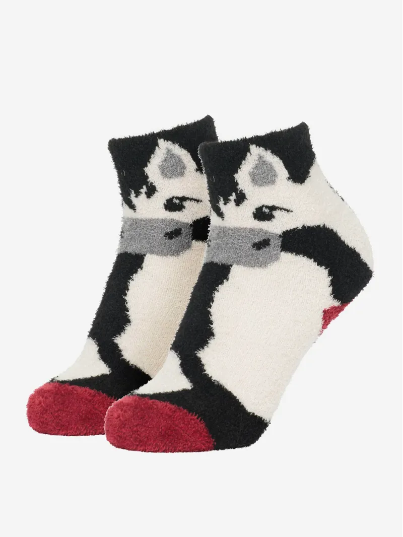 LeMieux Mini Character Fluffy Socks Razzle