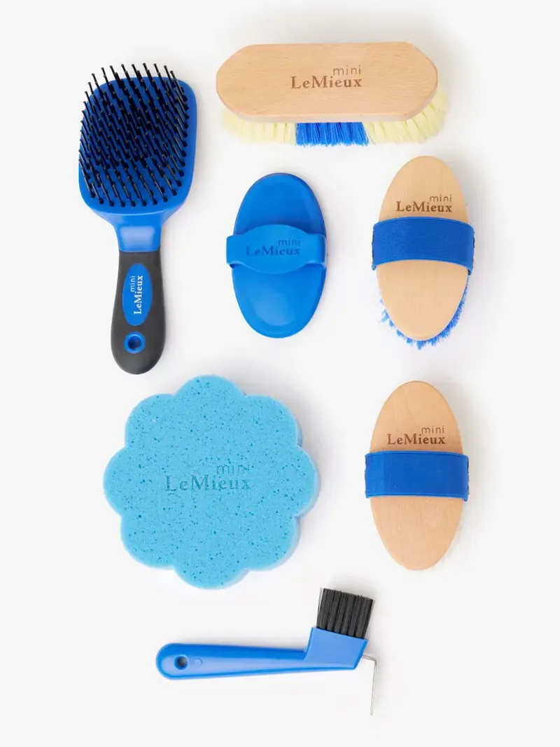 LeMieux Mini Grooming Set Benetton Blue-2