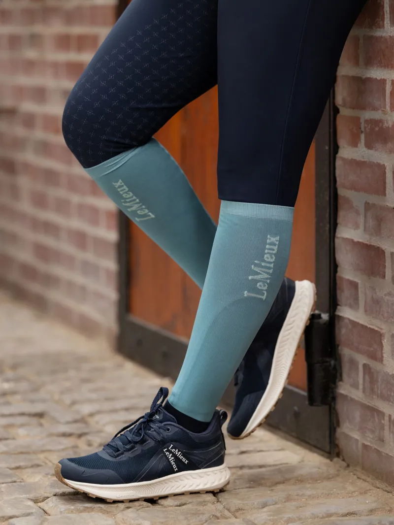 LeMieux Competition Socks 2 Pack Lagoon Medium-1