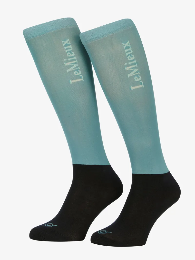 LeMieux Competition Socks 2 Pack Lagoon Medium