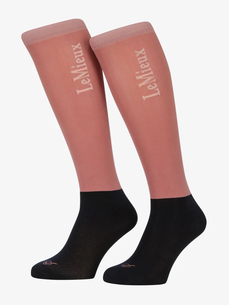 LeMieux Competition Socks 2 Pack Peony Medium