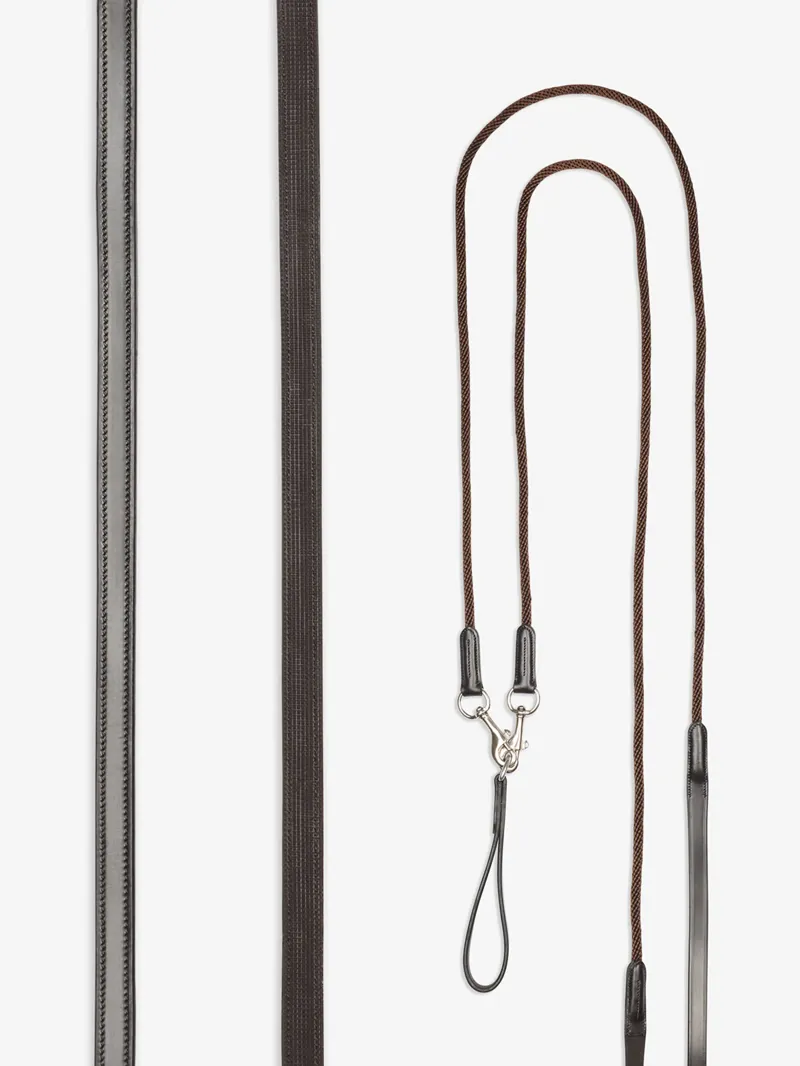 LeMieux Leather Draw Reins - Brown 
