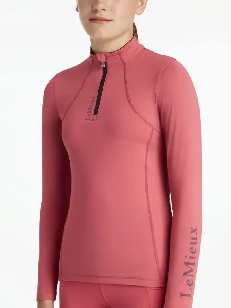 LeMieux Young Rider Base Layer Cranberry-2