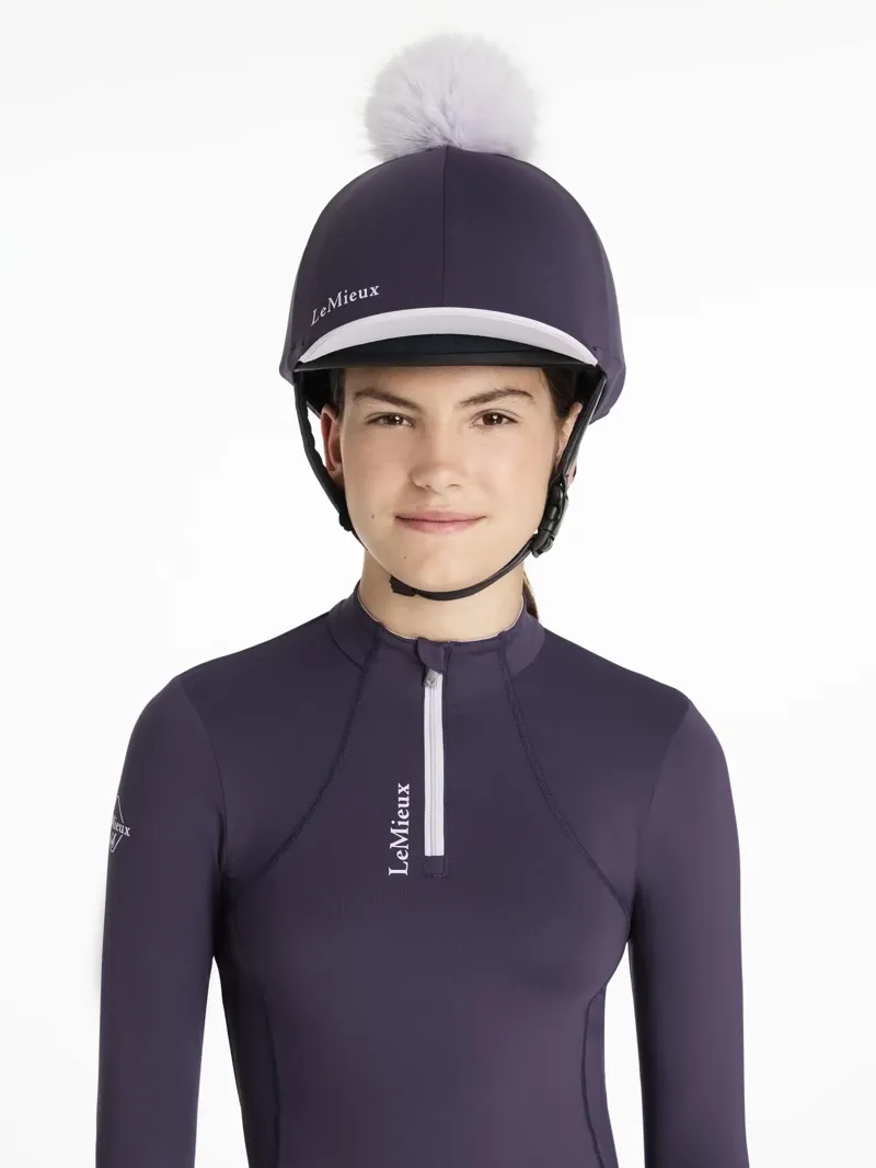 LeMieux Classique Pom Hat Silk Juniper-1