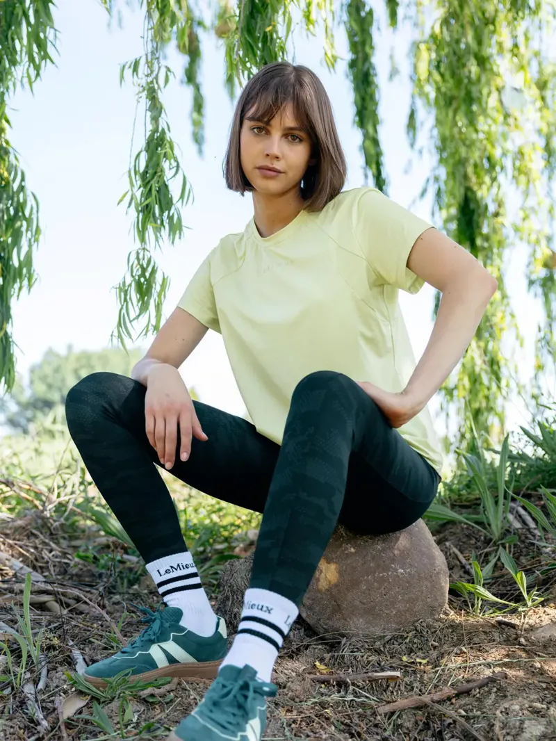 LeMieux Crew Sock 2 Pack White - Medium-3