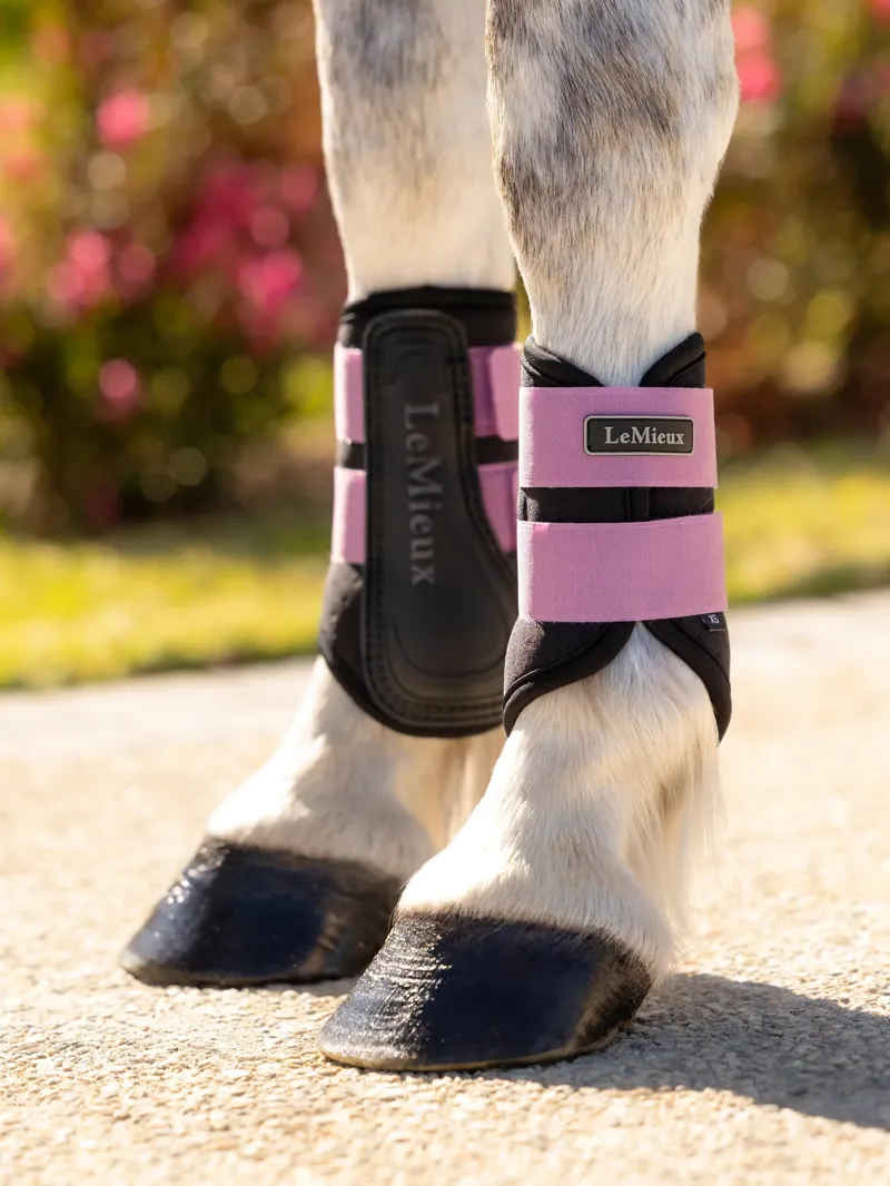 LeMieux Mini Air-Tek Grafter Brushing Boots - Mallow-1