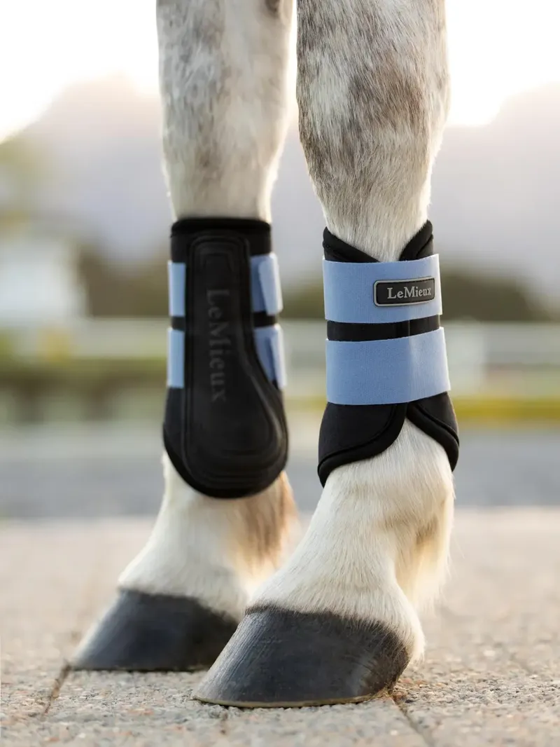 LeMieux Mini Air-Tek Grafter Brushing Boots - Powder Blue-1