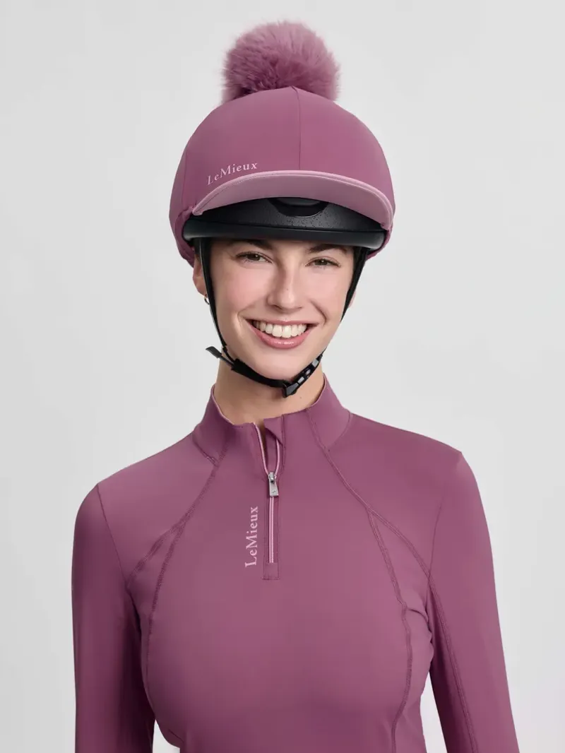 LeMieux Classique Pom Hat Silk - Mallow-2