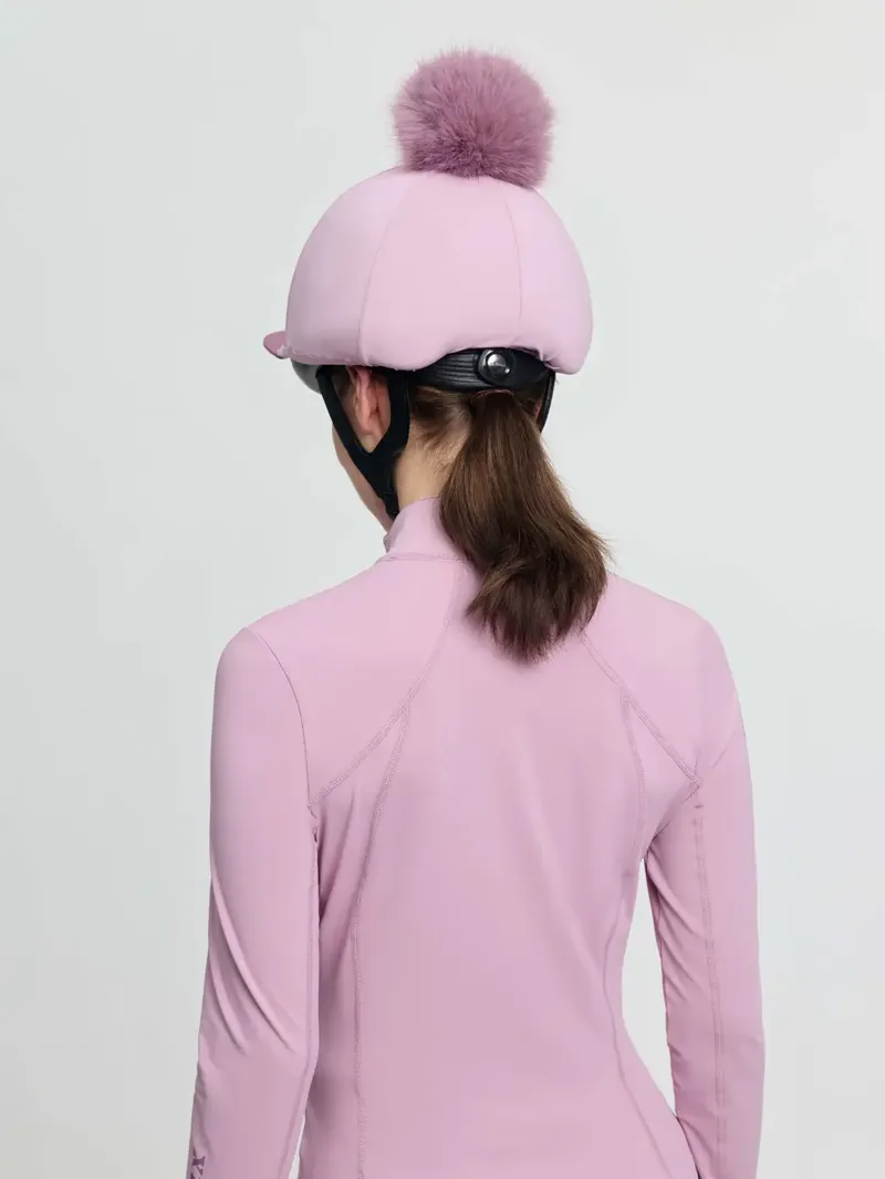 LeMieux Classique Pom Hat Silk - Fondant-2