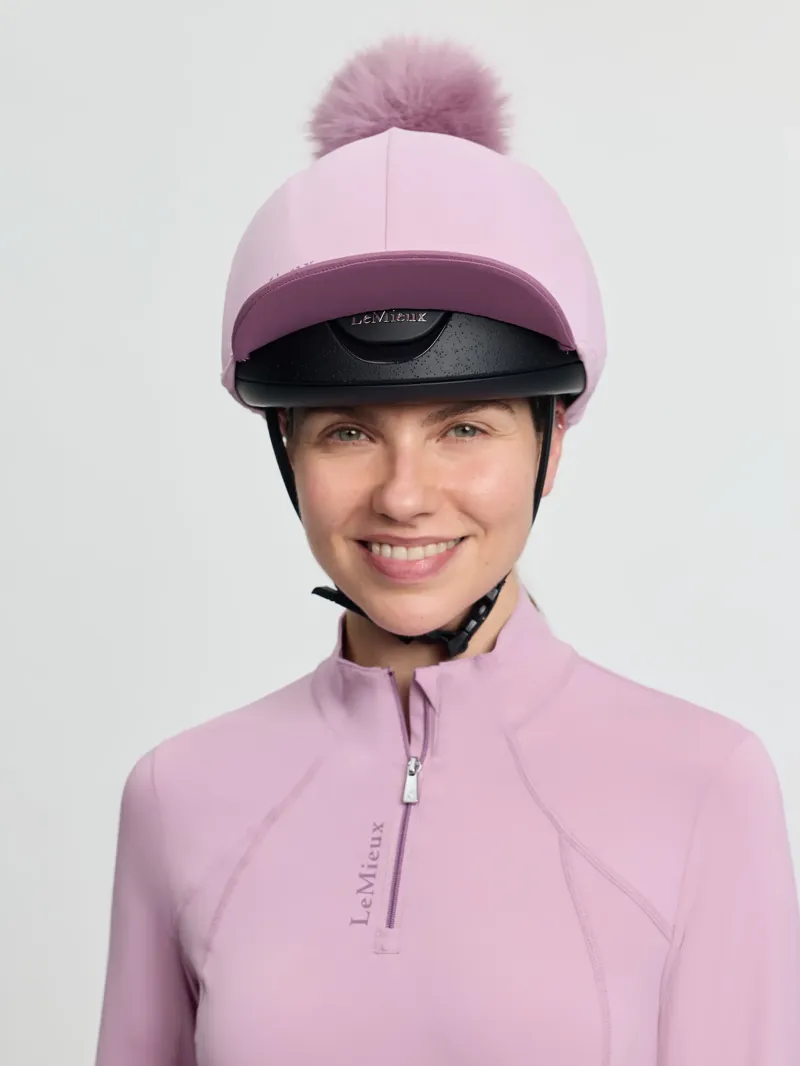 LeMieux Classique Pom Hat Silk - Fondant-1